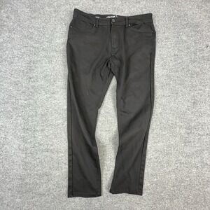 Stone Falcon Jeans Mens 38x32 Black Slim Fit Straight Leg Stretch Denim Pants